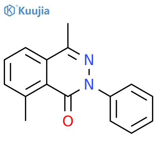 1(2H)-Phthalazinone, 4,8-dimethyl-2-phenyl- structure