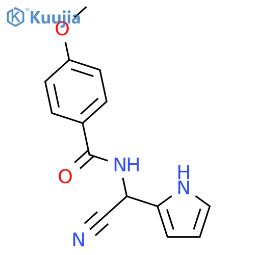 Benzamide, N-(cyano-1H-pyrrol-2-ylmethyl)-4-methoxy- structure