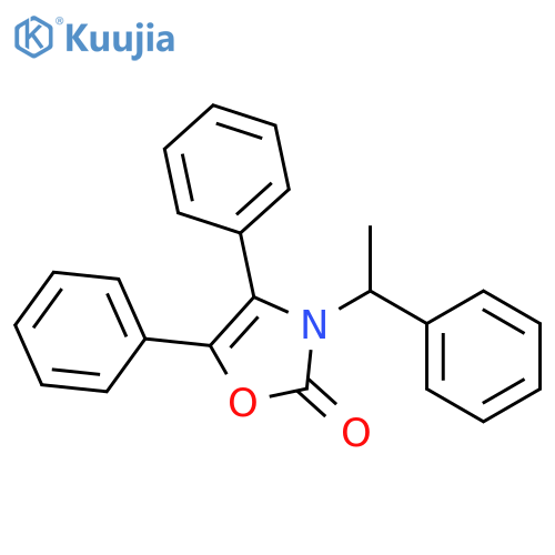 2(3H)-Oxazolone, 4,5-diphenyl-3-(1-phenylethyl)- structure