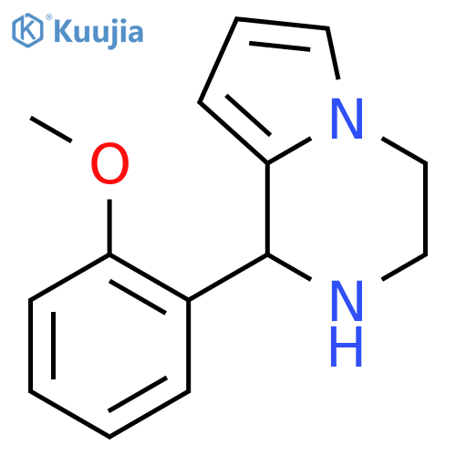 1,2,3,4-tetrahydro-1-(2-methoxyphenyl)-Pyrrolo[1,2-a]pyrazine structure