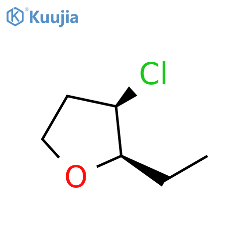 Furan, 3-chloro-2-ethyltetrahydro-, cis- structure