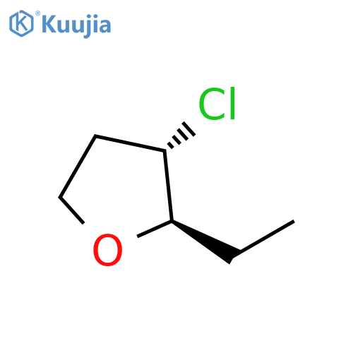 Furan, 3-chloro-2-ethyltetrahydro-, trans- (9CI) structure