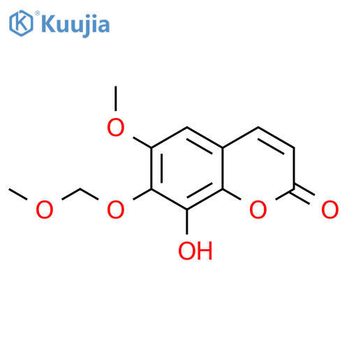 2H-1-Benzopyran-2-one, 8-hydroxy-6-methoxy-7-(methoxymethoxy)- structure