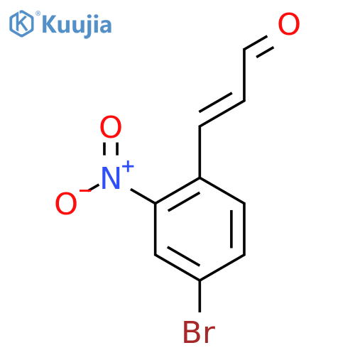 3-(4-bromo-2-nitrophenyl)prop-2-enal structure