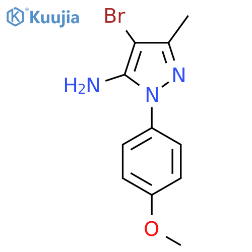 4-Bromo-1-(4-methoxyphenyl)-3-methyl-1H-pyrazol-5-amine structure