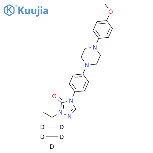 2-sec-Butyl-d5-4-{4-4-(4-methyloxy-phenyl)-piperazin-1-yl-phenyl}-2,4-dihydro-1,2,4-triazol-3-one structure