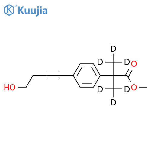 4-(4-Hydroxy-1-butynl)-α,α-di-(methyl-D3)-benzeneacetic Acid Methyl Ester structure