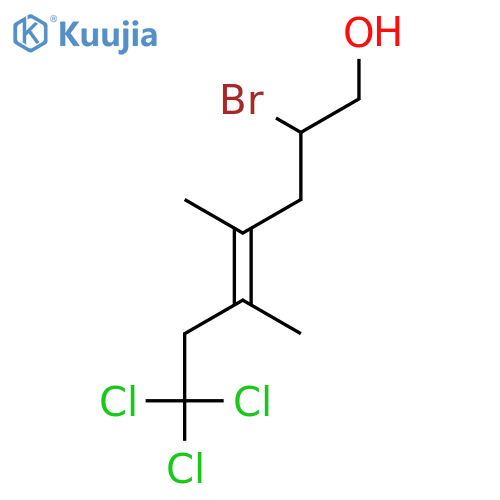 4-Hepten-1-ol, 2-bromo-7,7,7-trichloro-4,5-dimethyl-, (E)- structure