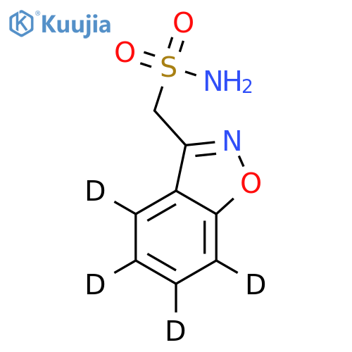 Zonisamide-d4 structure