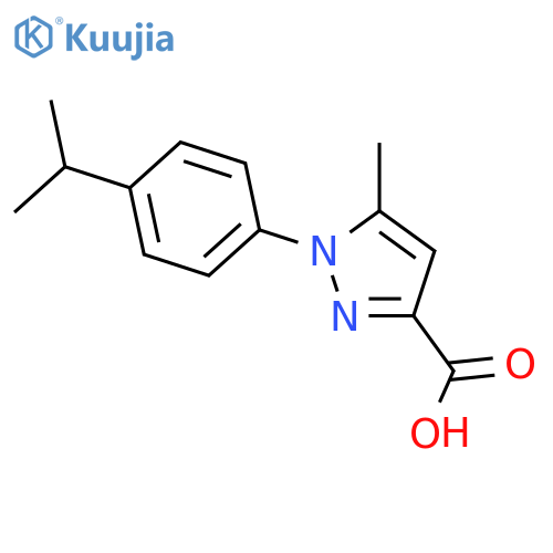 5-Methyl-1-4-(propan-2-yl)phenyl-1H-pyrazole-3-carboxylic Acid structure