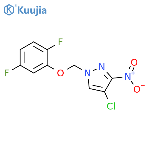 4-chloro-1-(2,5-difluorophenoxy)methyl-3-nitro-1H-pyrazole structure