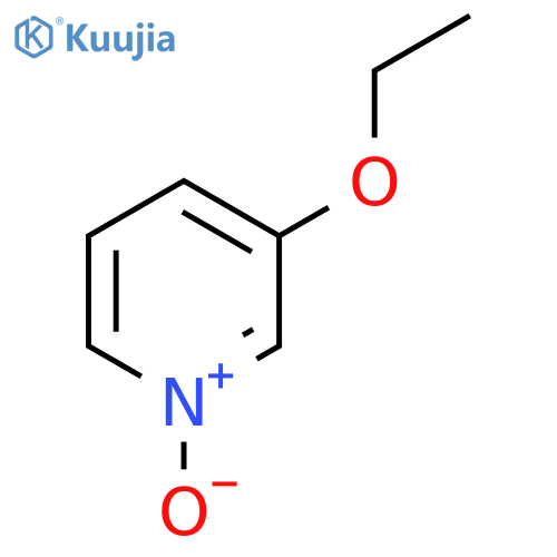 Pyridine, 3-ethoxy-,1-oxide structure