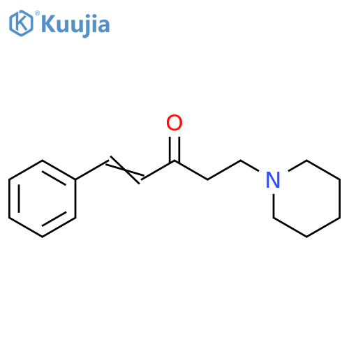 1-Penten-3-one, 1-phenyl-5-(1-piperidinyl)- structure