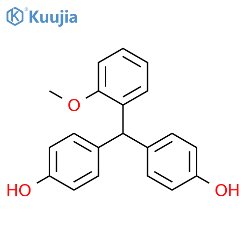 4,4'-[(2-Methoxyphenyl)methylene]diphenol structure