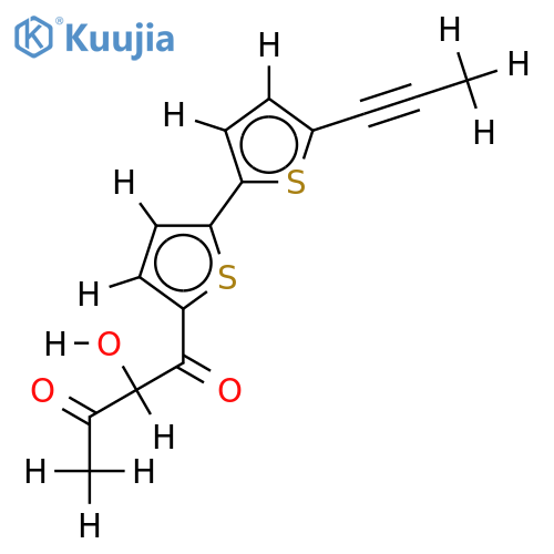 2’’-Acetoxy-5-Acetyl-5ˊ-(1-propynyl)-2,2ˊ-bithiophene structure