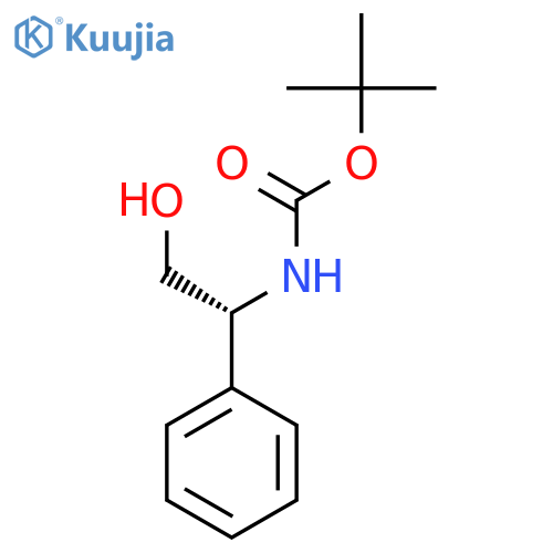 tert-butyl N-[(1R)-2-hydroxy-1-phenylethyl]carbamate structure