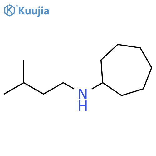 N-(3-methylbutyl)cycloheptanamine structure