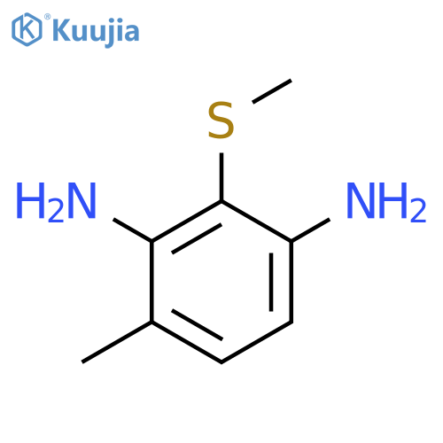 1,3-Benzenediamine, 4-methyl-2-(methylthio)- structure