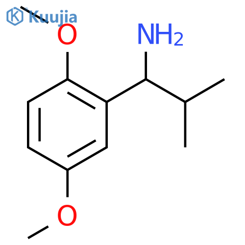 1-(2,5-dimethoxyphenyl)-2-methylpropan-1-amine structure