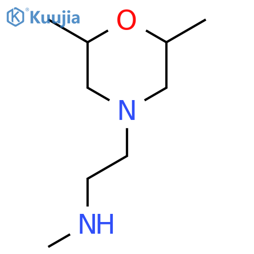 2-(2,6-dimethylmorpholin-4-yl)ethyl(methyl)amine structure