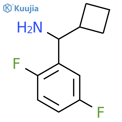 1-cyclobutyl-1-(2,5-difluorophenyl)methanamine structure