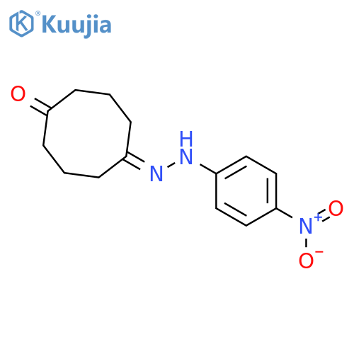 1,5-Cyclooctanedione, mono[(4-nitrophenyl)hydrazone] structure