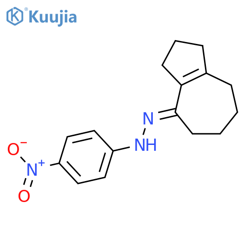 4(1H)-Azulenone, 2,3,5,6,7,8-hexahydro-, (4-nitrophenyl)hydrazone structure