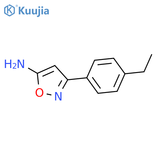 3-(4-Ethylphenyl)-5-isoxazolamine structure