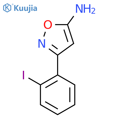 3-(2-Iodophenyl)-1,2-oxazol-5-amine structure