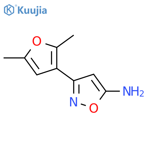 3-(2,5-dimethylfuran-3-yl)-1,2-oxazol-5-amine structure
