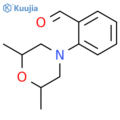2-(2,6-dimethylmorpholin-4-yl)benzaldehyde structure