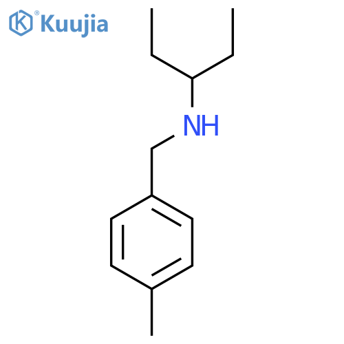 [(4-Methylphenyl)methyl](pentan-3-yl)amine structure