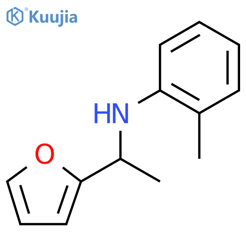 N-1-(furan-2-yl)ethyl-2-methylaniline structure