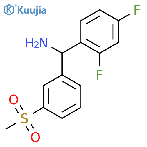 (2,4-difluorophenyl)(3-methanesulfonylphenyl)methanamine structure