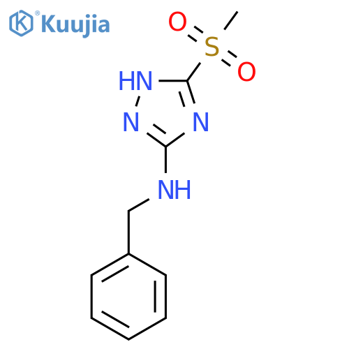 Benzyl-(5-methanesulfonyl-2H-1,2,4triazol-3-yl)amine structure