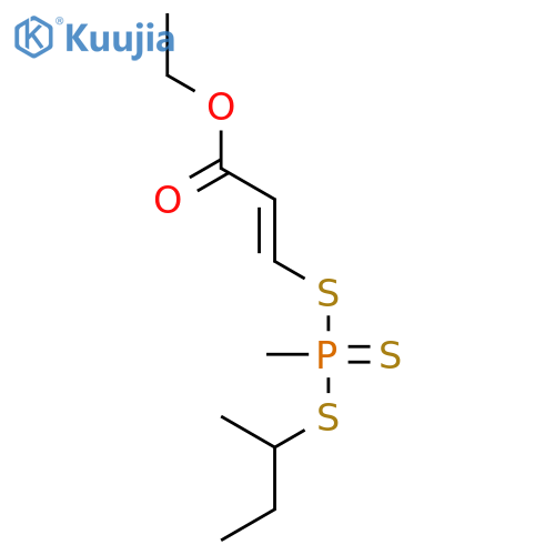 2-Propenoic acid, 3-[[methyl[(1-methylpropyl)thio]phosphinothioyl]thio]-, ethyl ester structure