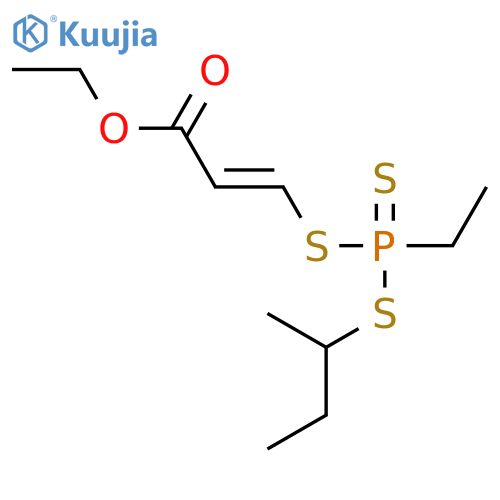 2-Propenoic acid, 3-[[ethyl[(1-methylpropyl)thio]phosphinothioyl]thio]-, ethyl ester structure