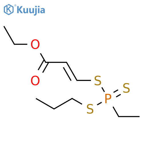 2-Propenoic acid, 3-[[ethyl(propylthio)phosphinothioyl]thio]-, ethyl ester structure