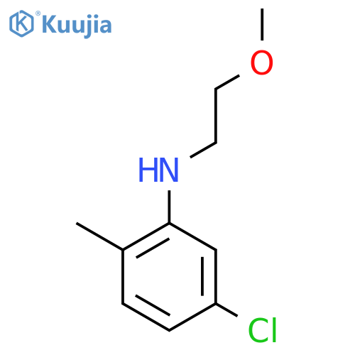 5-chloro-N-(2-methoxyethyl)-2-methylaniline structure