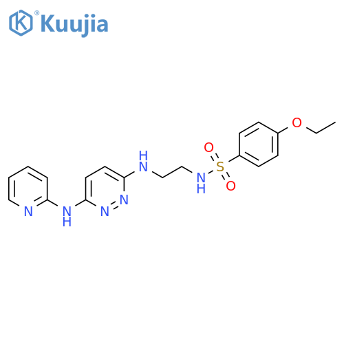 4-ethoxy-N-[2-({6-[(pyridin-2-yl)amino]pyridazin-3-yl}amino)ethyl]benzene-1-sulfonamide structure
