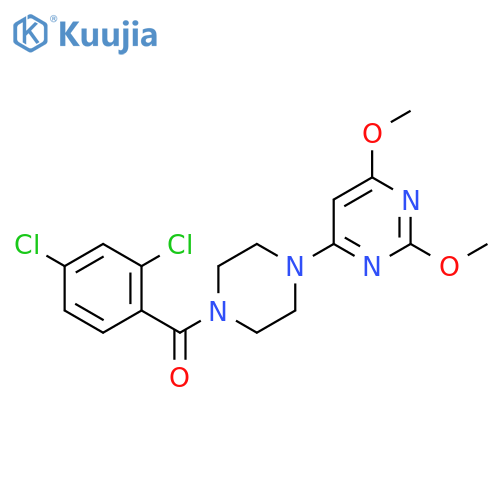 4-[4-(2,4-dichlorobenzoyl)piperazin-1-yl]-2,6-dimethoxypyrimidine structure