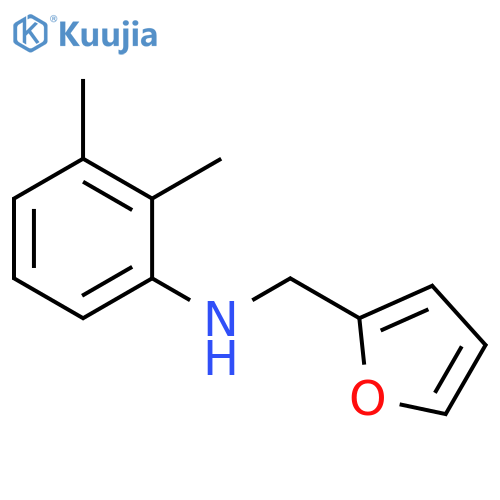 N-(furan-2-yl)methyl-2,3-dimethylaniline structure