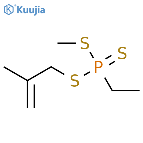 Phosphonotrithioic acid, ethyl-, methyl 2-methyl-2-propenyl ester structure