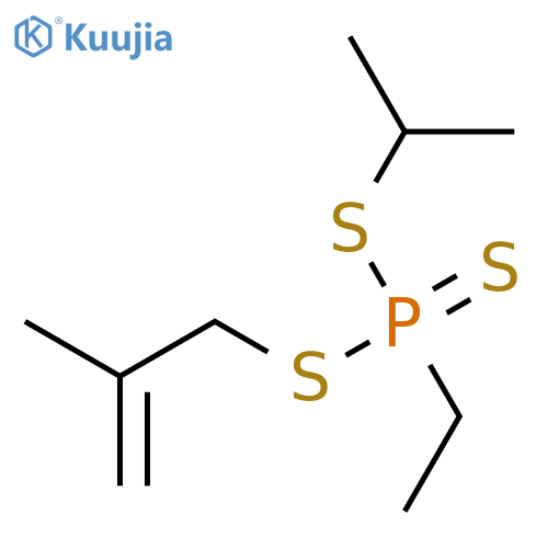 Phosphonotrithioic acid, ethyl-, 1-methylethyl 2-methyl-2-propenyl ester structure