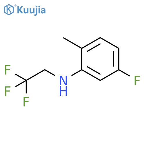 5-fluoro-2-methyl-N-(2,2,2-trifluoroethyl)aniline structure