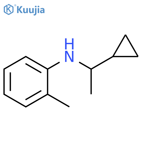 N-(1-cyclopropylethyl)-2-methylaniline structure