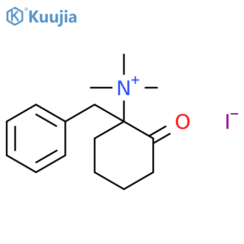 Cyclohexanaminium, N,N,N-trimethyl-2-oxo-1-(phenylmethyl)-, iodide structure