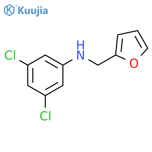 3,5-dichloro-N-(furan-2-yl)methylaniline structure