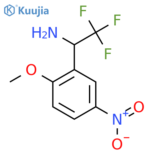 2,2,2-trifluoro-1-(2-methoxy-5-nitrophenyl)ethan-1-amine structure
