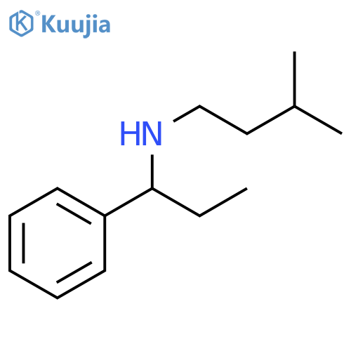(3-methylbutyl)(1-phenylpropyl)amine structure